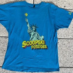 Tru TV Impractical Jokers Statue of Liberty Scoopski Potatoes T Shirt - Large